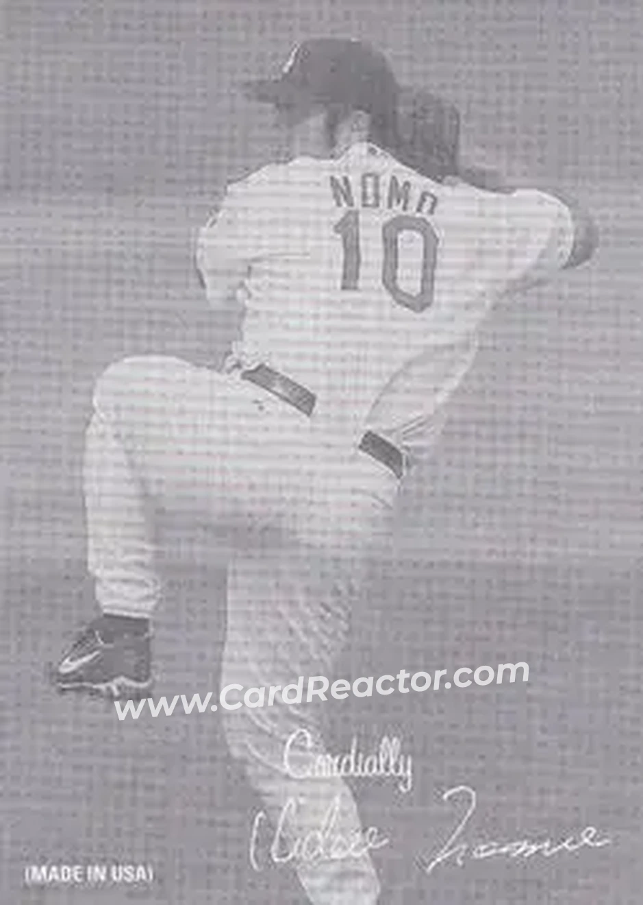 2004 Leaf - Exhibits 1939-46 Cordially Right #19 - Hideo Nomo - Los Angeles Dodgers - Front