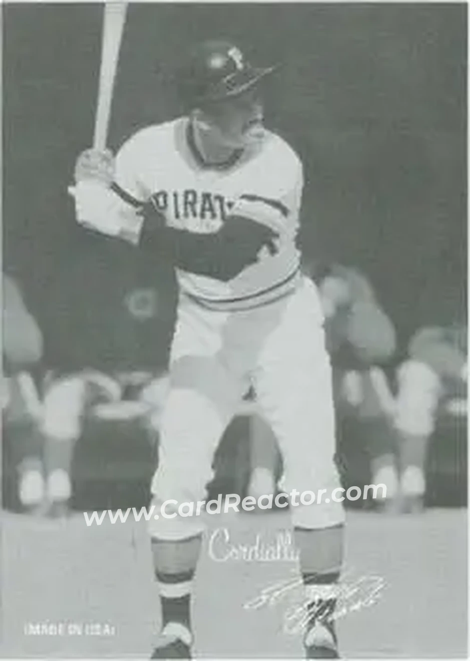 2004 Leaf - Exhibits 1939-46 Cordially Right #41 - Bob Clemente - Pittsburgh Pirates - Front