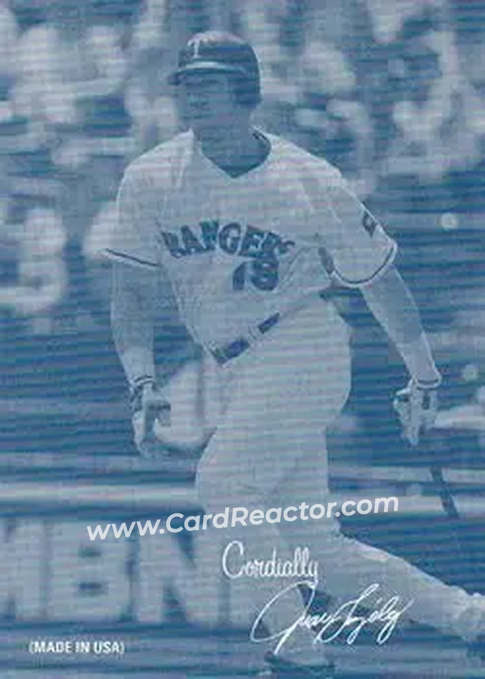 2004 Leaf - Exhibits 1939-46 Cordially Right Second Edition #23 - Juan Gonzalez - Texas Rangers - Front 2004 Leaf - Exhibits 1939-46 Cordially Right Second Edition #23 - Juan Gonzalez - Texas Rangers - Front