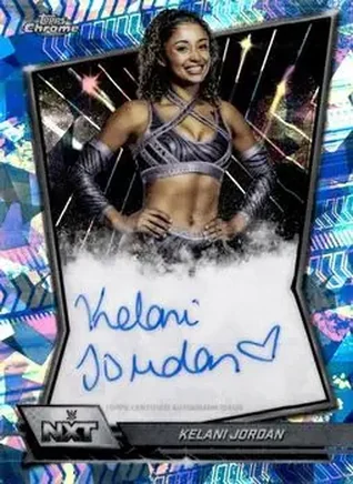 2026 Topps Chrome Sapphire Edition WWE - NXT Autographs #NXT-KEL - Kelani Jordan