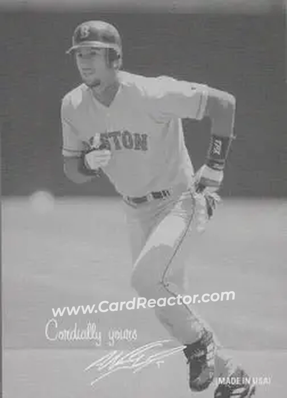 2004 Leaf - Exhibits 1939-46 Cordially Yours Left #33 - Nomar Garciaparra - Boston Red Sox - Front