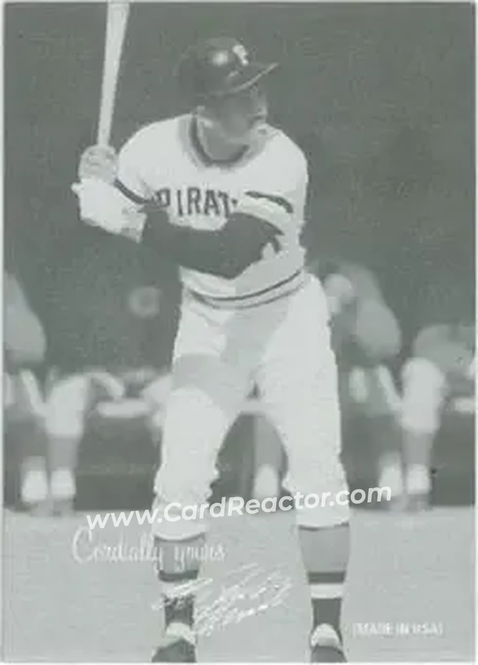 2004 Leaf - Exhibits 1939-46 Cordially Yours Left #41 - Bob Clemente - Pittsburgh Pirates - Front