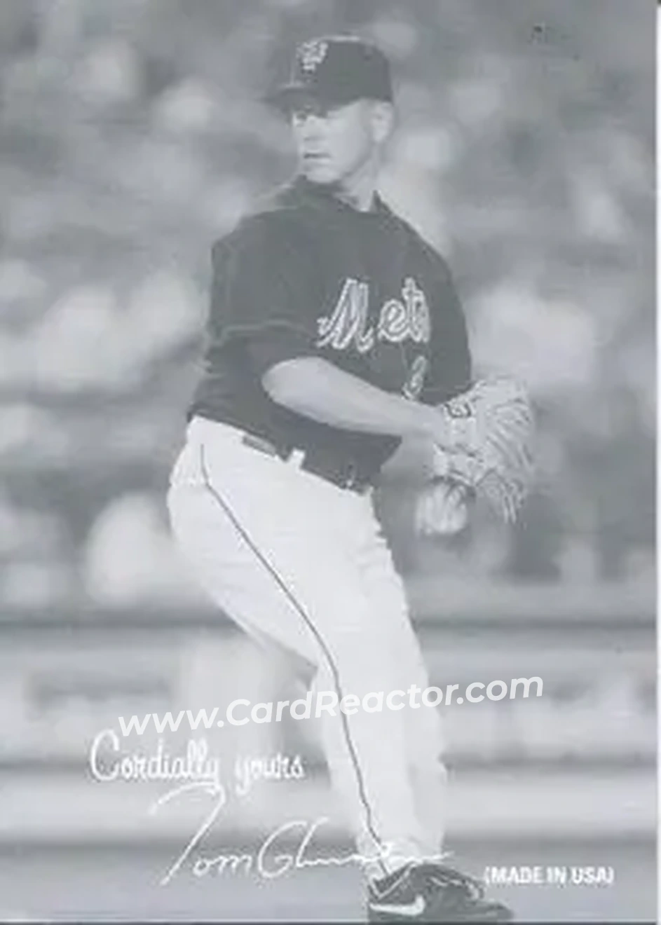 2004 Leaf - Exhibits 1939-46 Cordially Yours Left #46 - Tom Glavine - New York Mets - Front