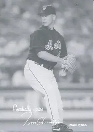 2004 Leaf - Exhibits 1939-46 Cordially Yours Left #46 - Tom Glavine - New York Mets