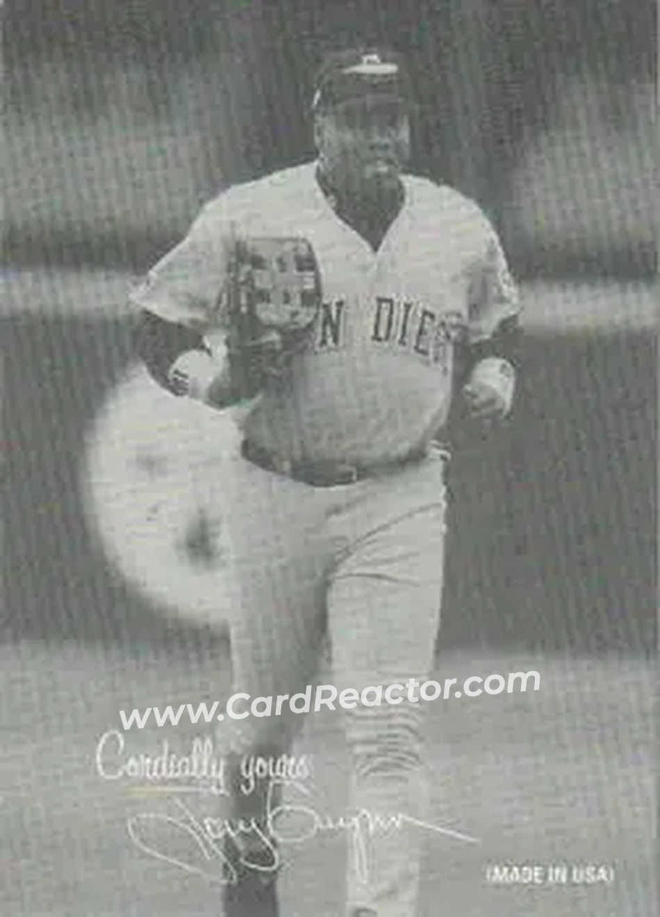 2004 Leaf - Exhibits 1939-46 Cordially Yours Left #48 - Tony Gwynn - San Diego Padres - Front
