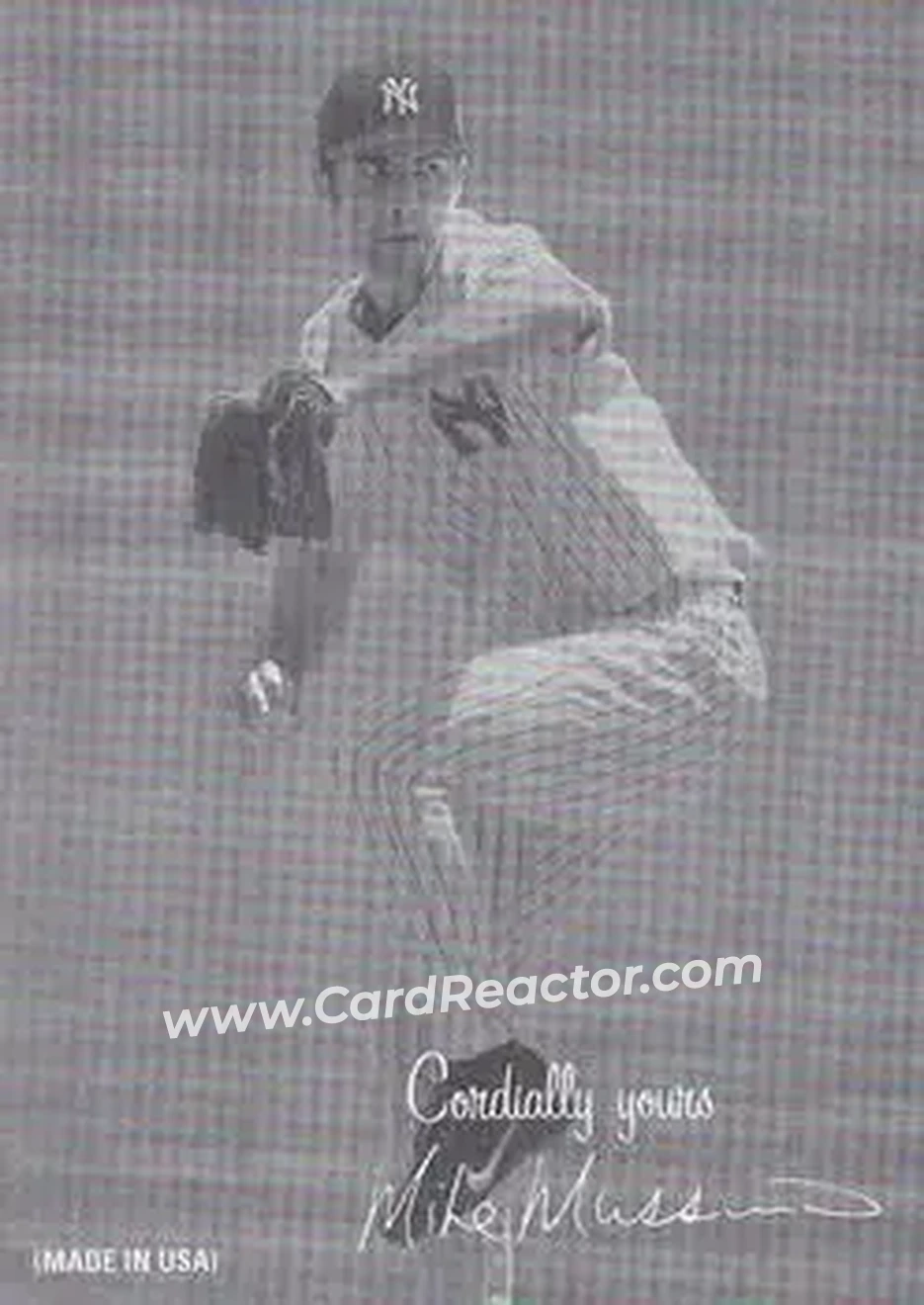 2004 Leaf - Exhibits 1939-46 Cordially Yours Right #27 - Mike Mussina - New York Yankees - Front