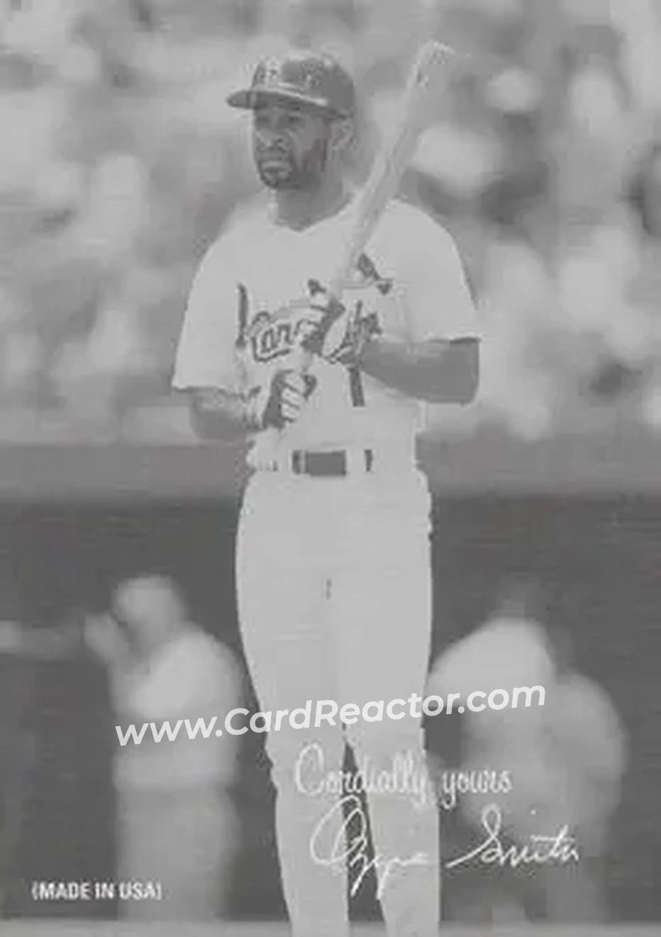 2004 Leaf - Exhibits 1939-46 Cordially Yours Right #34 - Ozzie Smith - St. Louis Cardinals - Front