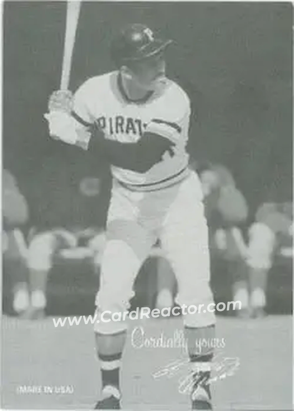 2004 Leaf - Exhibits 1939-46 Cordially Yours Right #41 - Bob Clemente - Pittsburgh Pirates - Front 2004 Leaf - Exhibits 1939-46 Cordially Yours Right #41 - Bob Clemente - Pittsburgh Pirates - Front