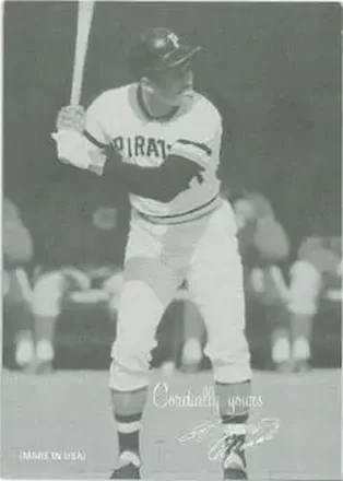 2004 Leaf - Exhibits 1939-46 Cordially Yours Right #41 - Bob Clemente - Pittsburgh Pirates