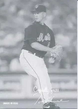 2004 Leaf - Exhibits 1939-46 Cordially Yours Right #46 - Tom Glavine - New York Mets