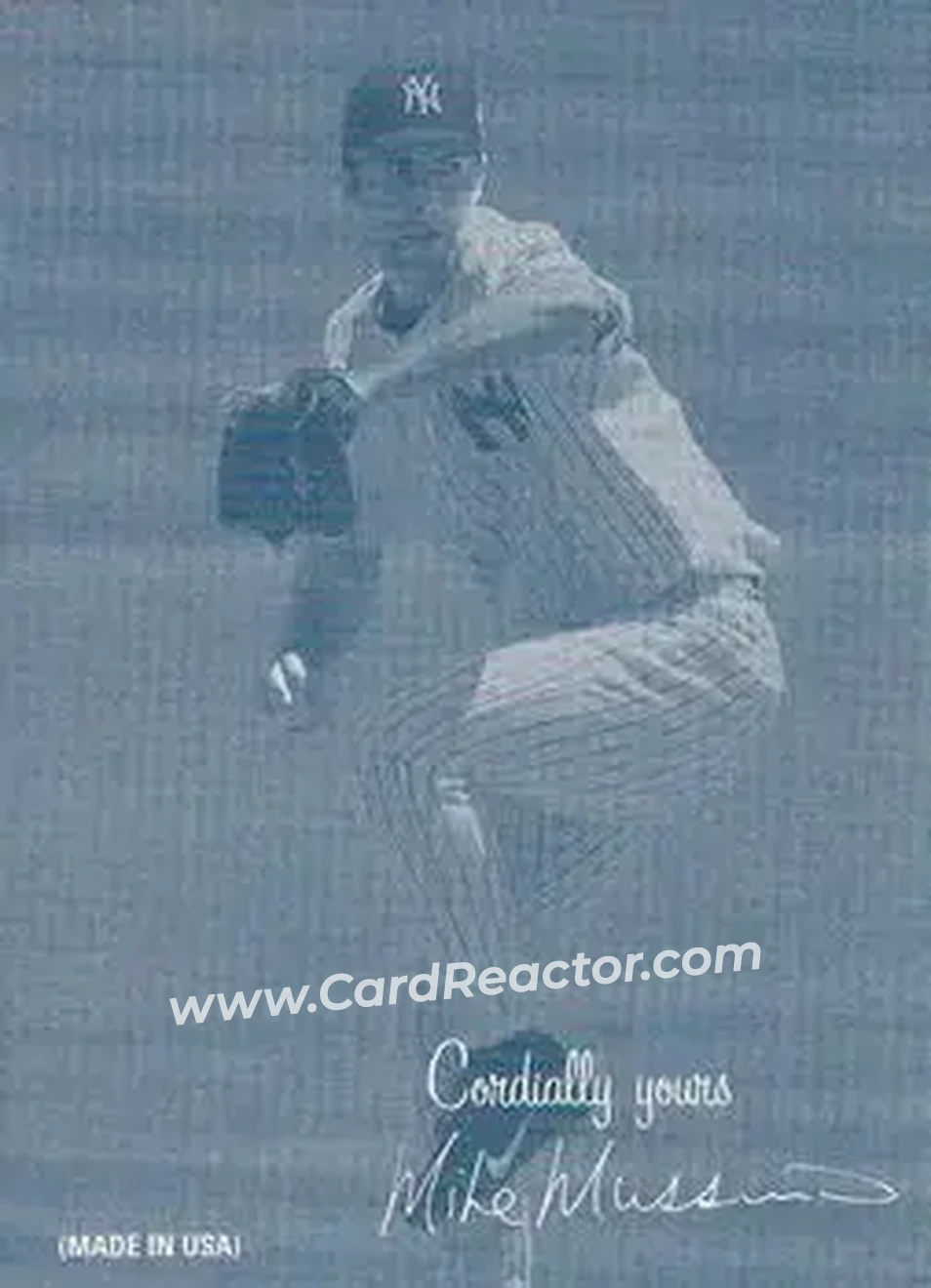 2004 Leaf - Exhibits 1939-46 Cordially Yours Right Second Edition #27 - Mike Mussina - New York Yankees - Front