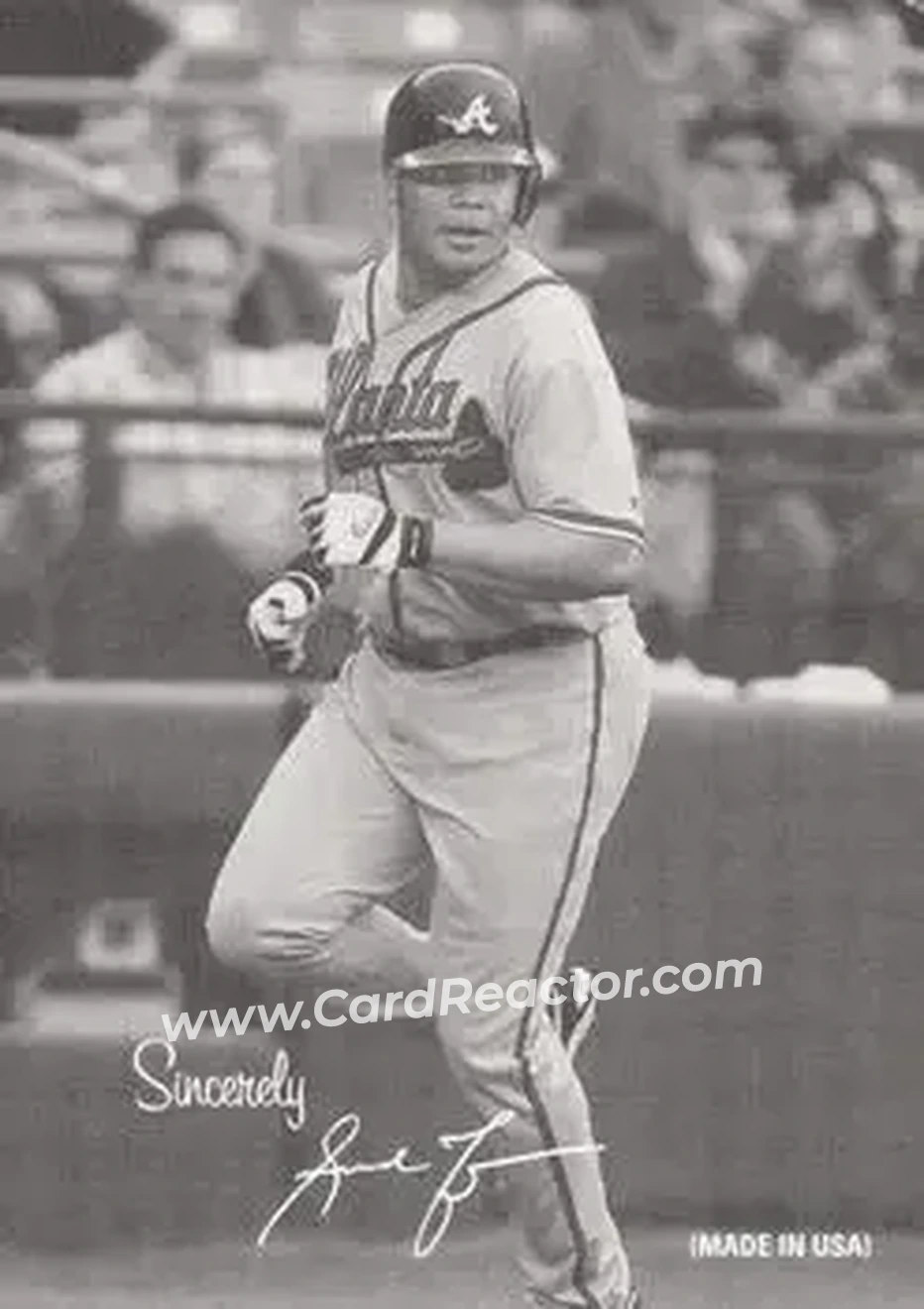 2004 Leaf - Exhibits 1939-46 Sincerely Left #5 - Andruw Jones - Atlanta Braves - Front