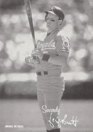 2004 Leaf - Exhibits 1939-46 Sincerely Right #16 - George Brett - Kansas City Royals