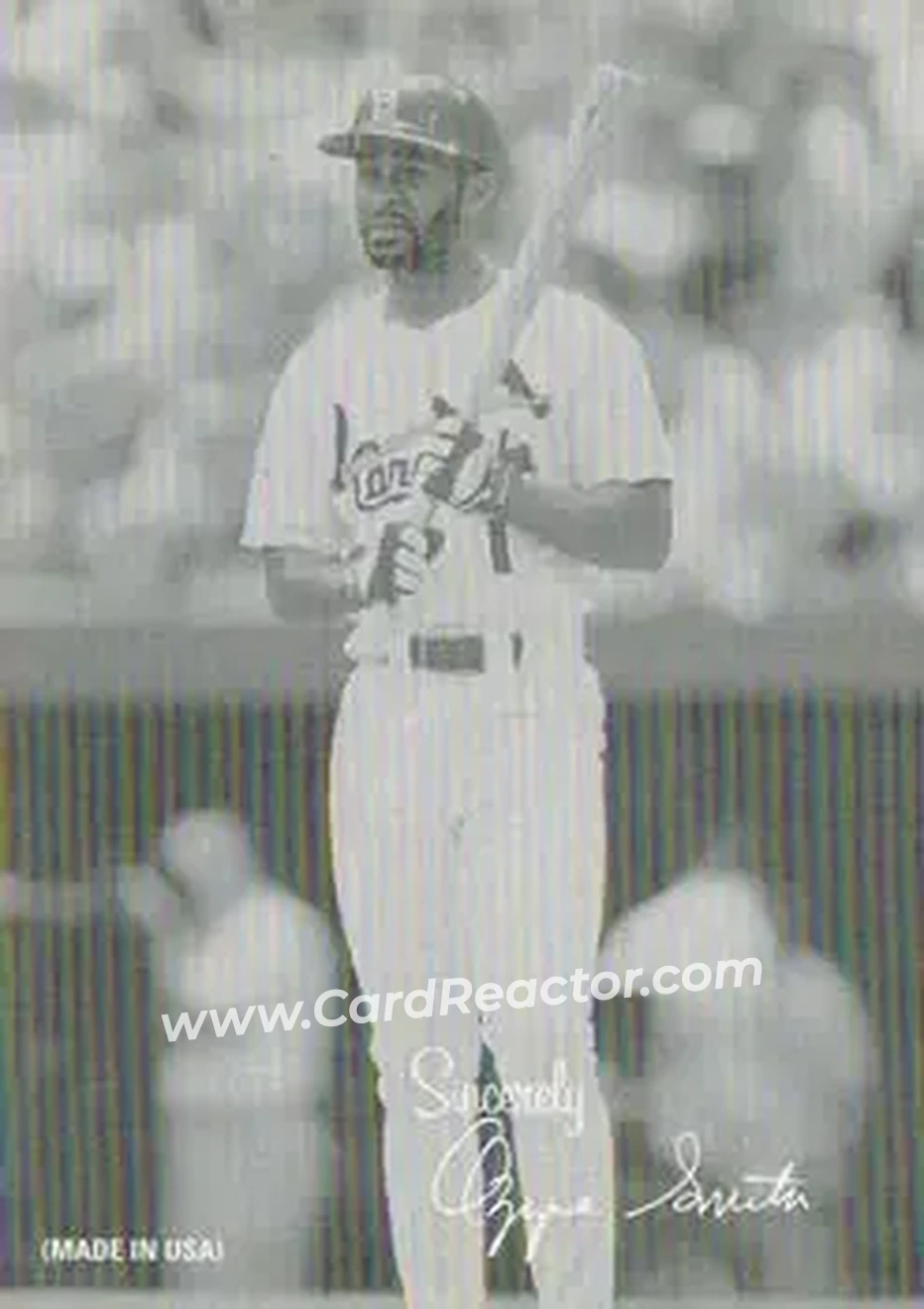 2004 Leaf - Exhibits 1939-46 Sincerely Right #34 - Ozzie Smith - St. Louis Cardinals - Front