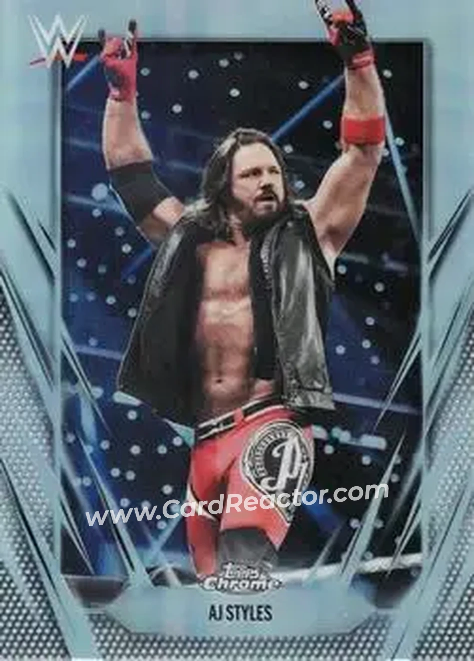 2026 Topps Chrome WWE - Refractor #47 - AJ Styles - Front