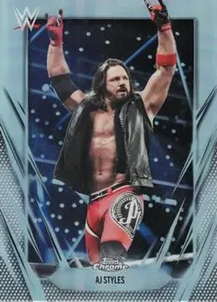 2026 Topps Chrome WWE - Refractor #47 - AJ Styles