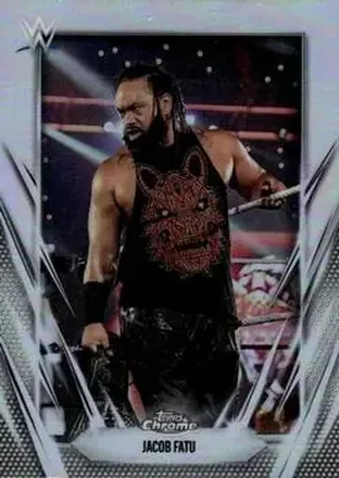 2026 Topps Chrome WWE - Refractor #55 - Jacob Fatu
