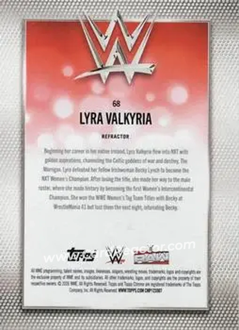 2026 Topps Chrome WWE - Refractor #68 - Lyra Valkyria - Back