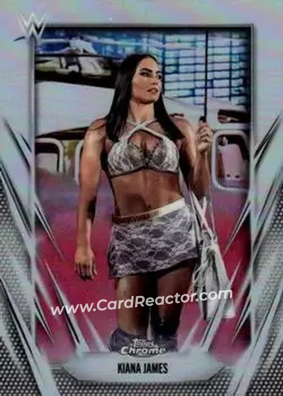 2026 Topps Chrome WWE - Refractor #82 - Kiana James - Front