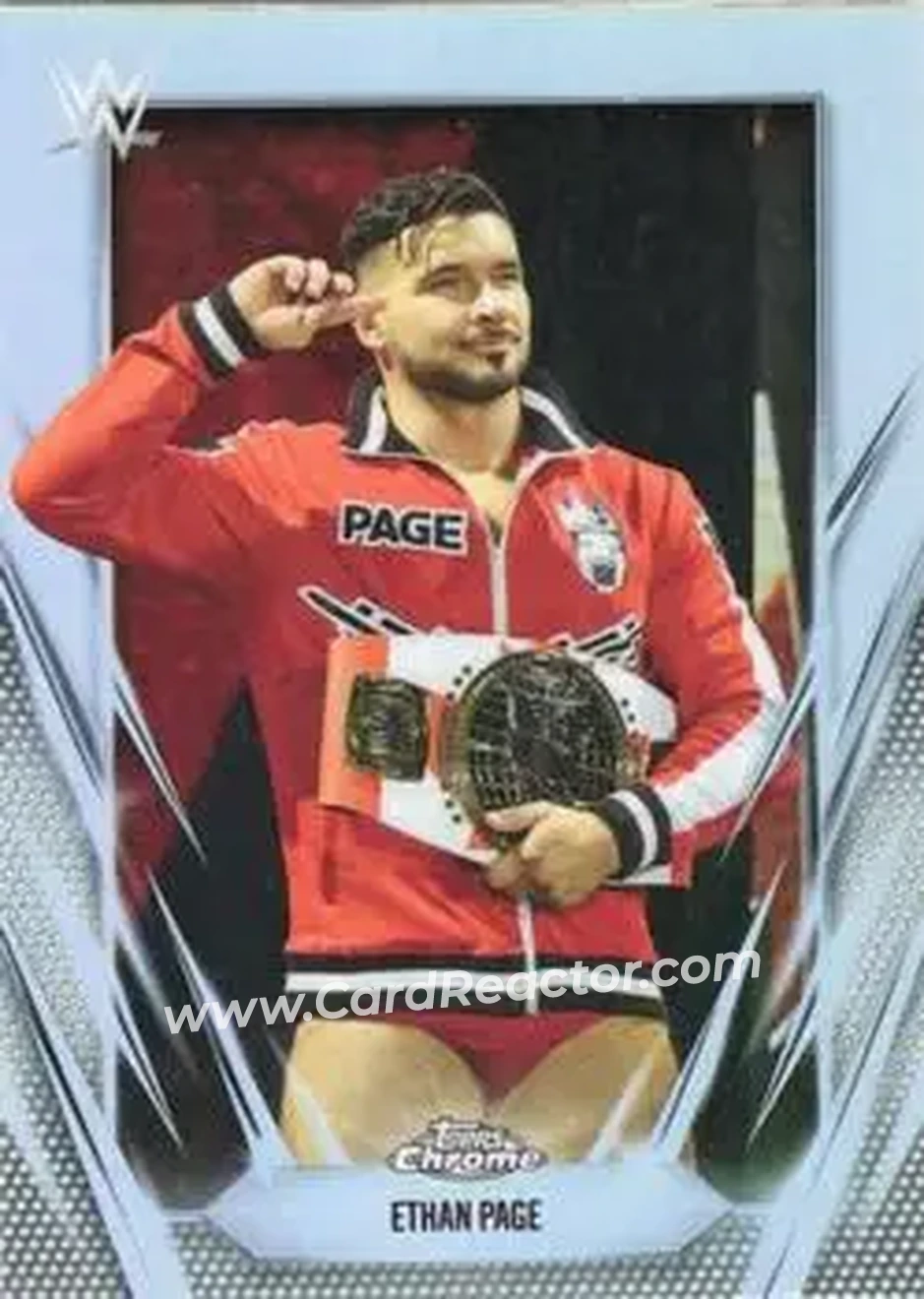 2026 Topps Chrome WWE - Refractor #133 - Ethan Page - Front 2026 Topps Chrome WWE - Refractor #133 - Ethan Page - Front