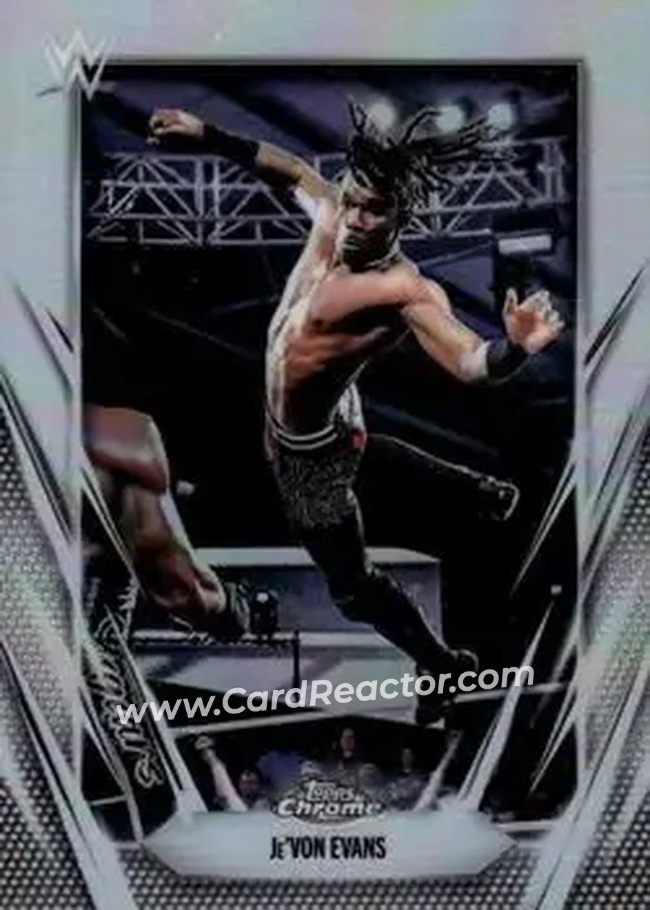 2026 Topps Chrome WWE - Refractor #186 - Je'Von Evans - Front 2026 Topps Chrome WWE - Refractor #186 - Je'Von Evans - Front
