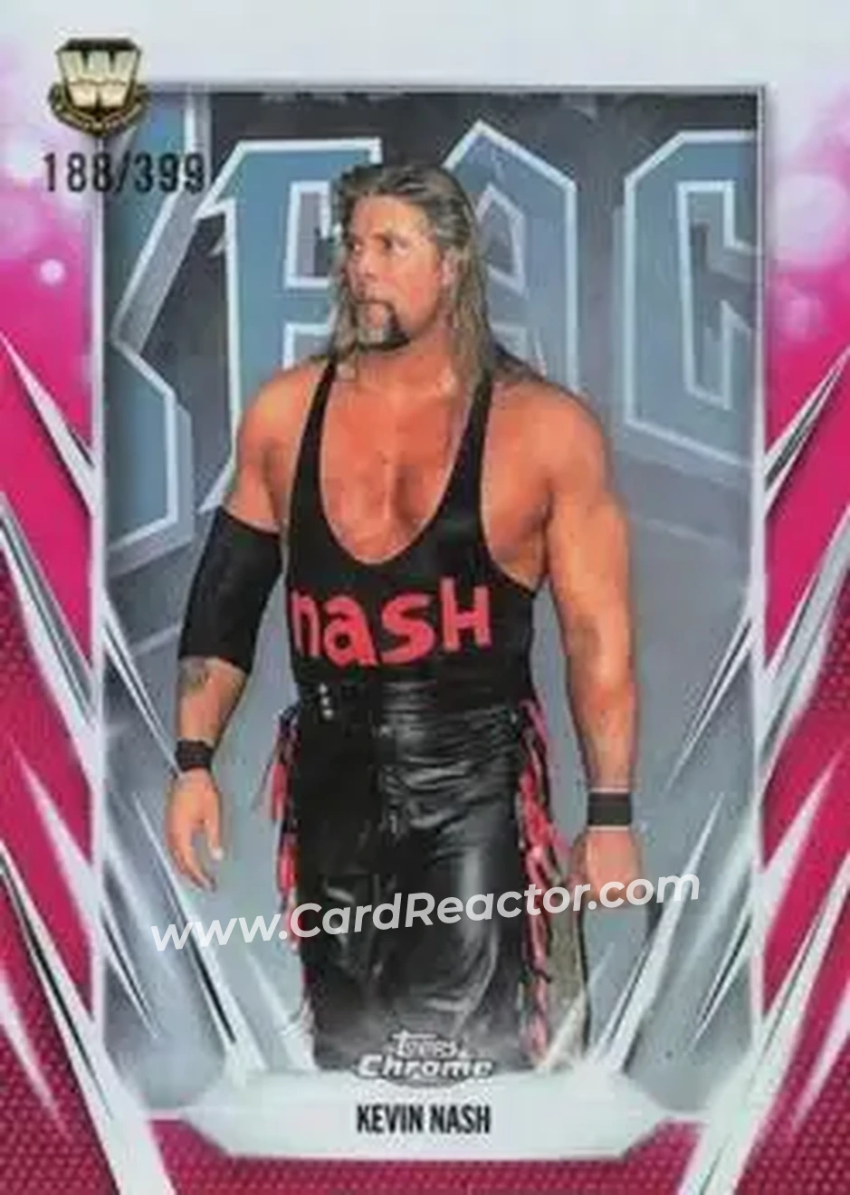 2026 Topps Chrome WWE - Magenta Refractor #24 - Kevin Nash - Front 2026 Topps Chrome WWE - Magenta Refractor #24 - Kevin Nash - Front