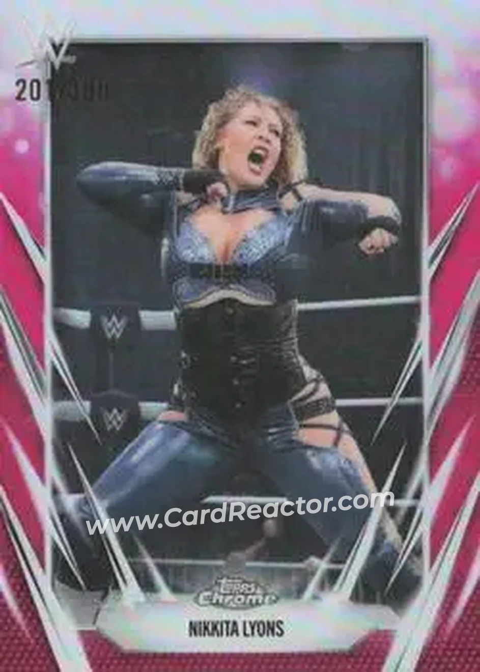 2026 Topps Chrome WWE - Magenta Refractor #39 - Nikkita Lyons - Front