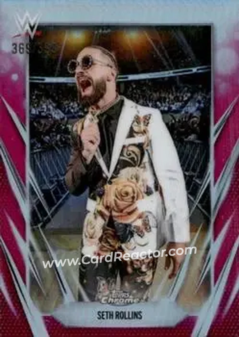 2026 Topps Chrome WWE - Magenta Refractor #40 - Seth "Freakin" Rollins - Front 2026 Topps Chrome WWE - Magenta Refractor #40 - Seth "Freakin" Rollins - Front