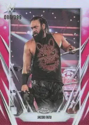 2026 Topps Chrome WWE - Magenta Refractor #55 - Jacob Fatu