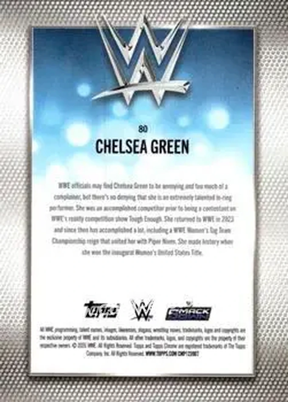 2026 Topps Chrome WWE - Magenta Refractor #80 - Chelsea Green - Back