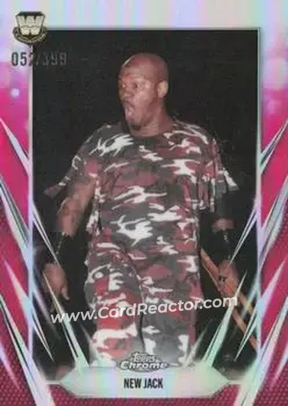 2026 Topps Chrome WWE - Magenta Refractor #110 - New Jack - Front