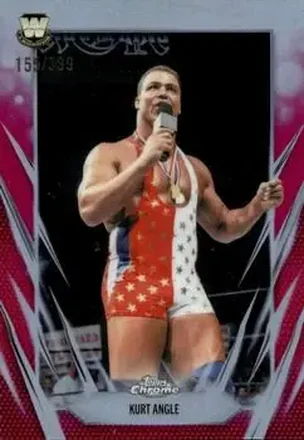 2026 Topps Chrome WWE - Magenta Refractor #123 - Kurt Angle