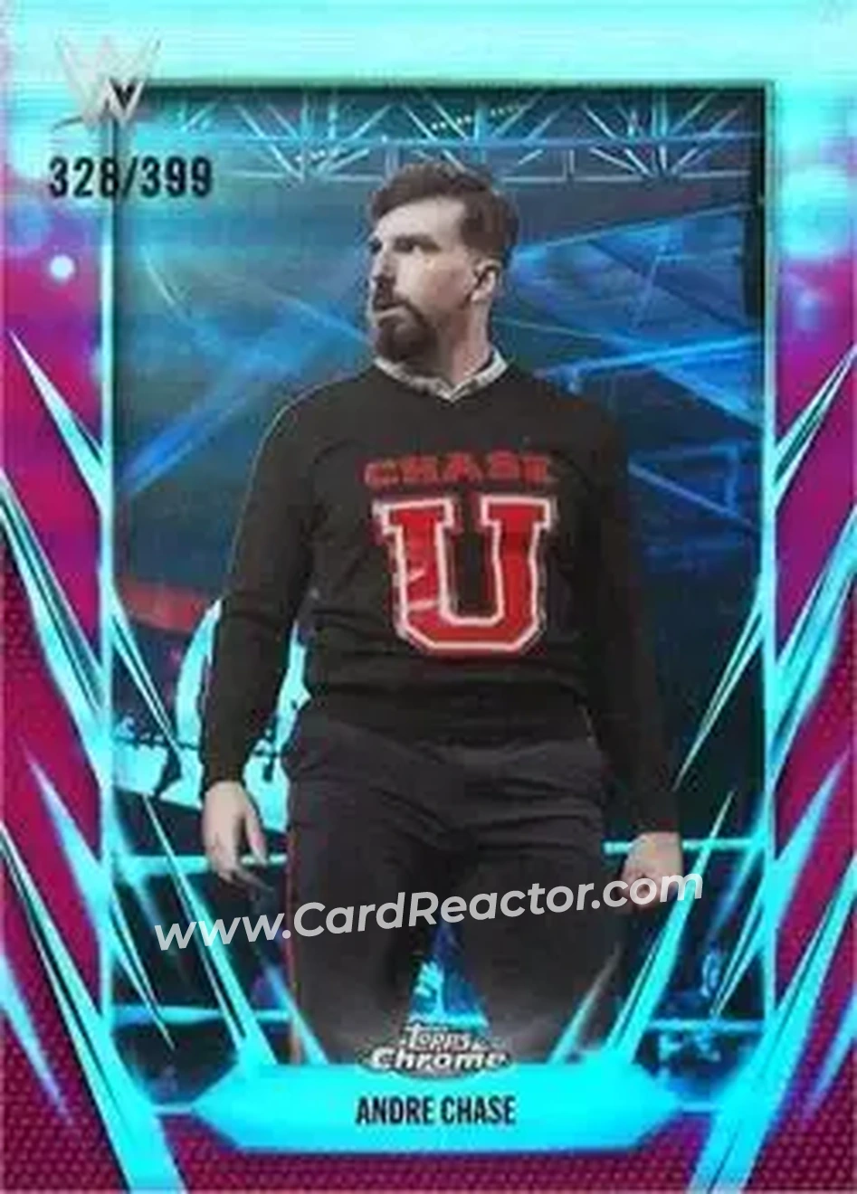 2026 Topps Chrome WWE - Magenta Refractor #127 - Andre Chase - Front