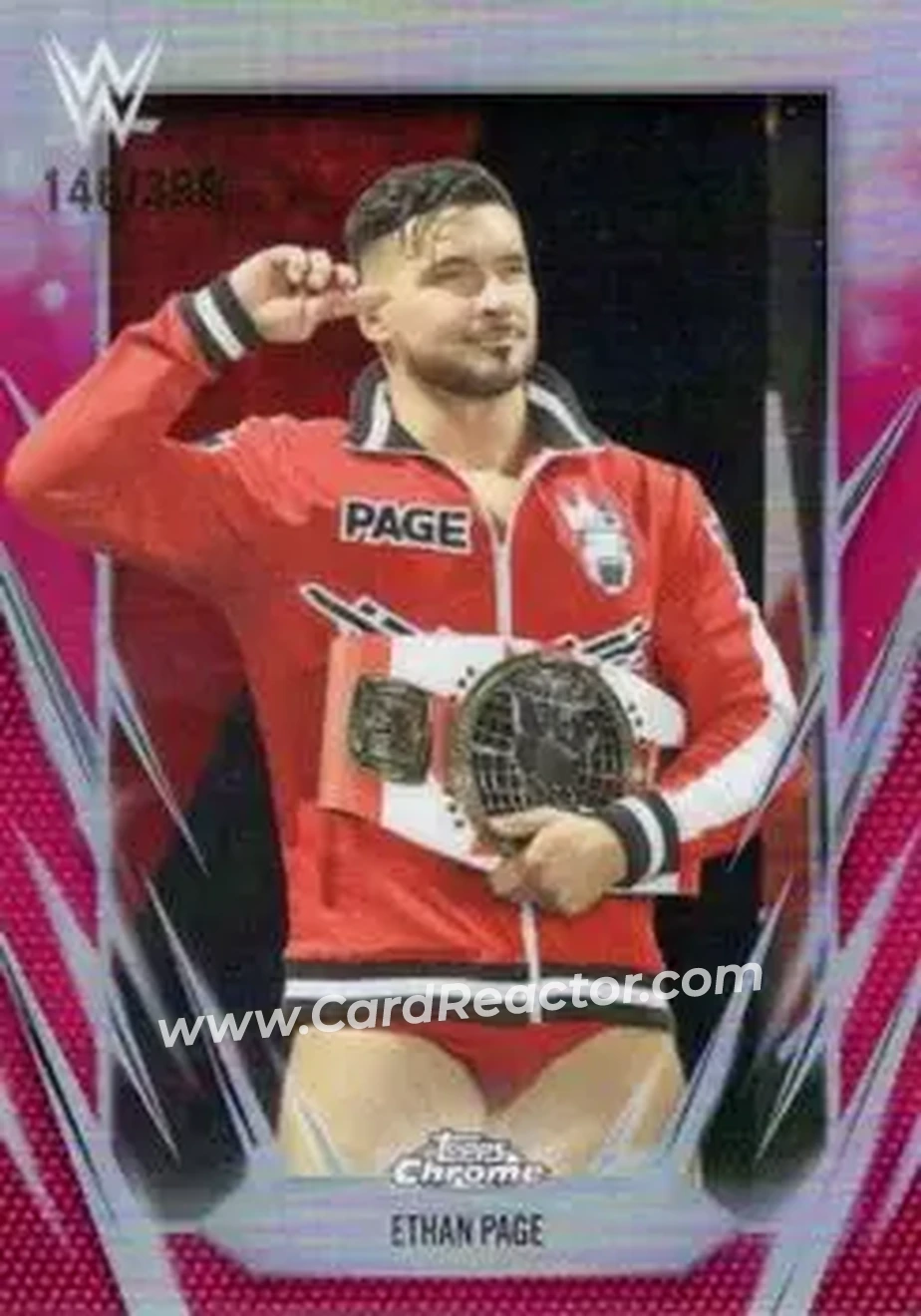 2026 Topps Chrome WWE - Magenta Refractor #133 - Ethan Page - Front 2026 Topps Chrome WWE - Magenta Refractor #133 - Ethan Page - Front