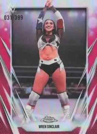 2026 Topps Chrome WWE - Magenta Refractor #134 - Wren Sinclair