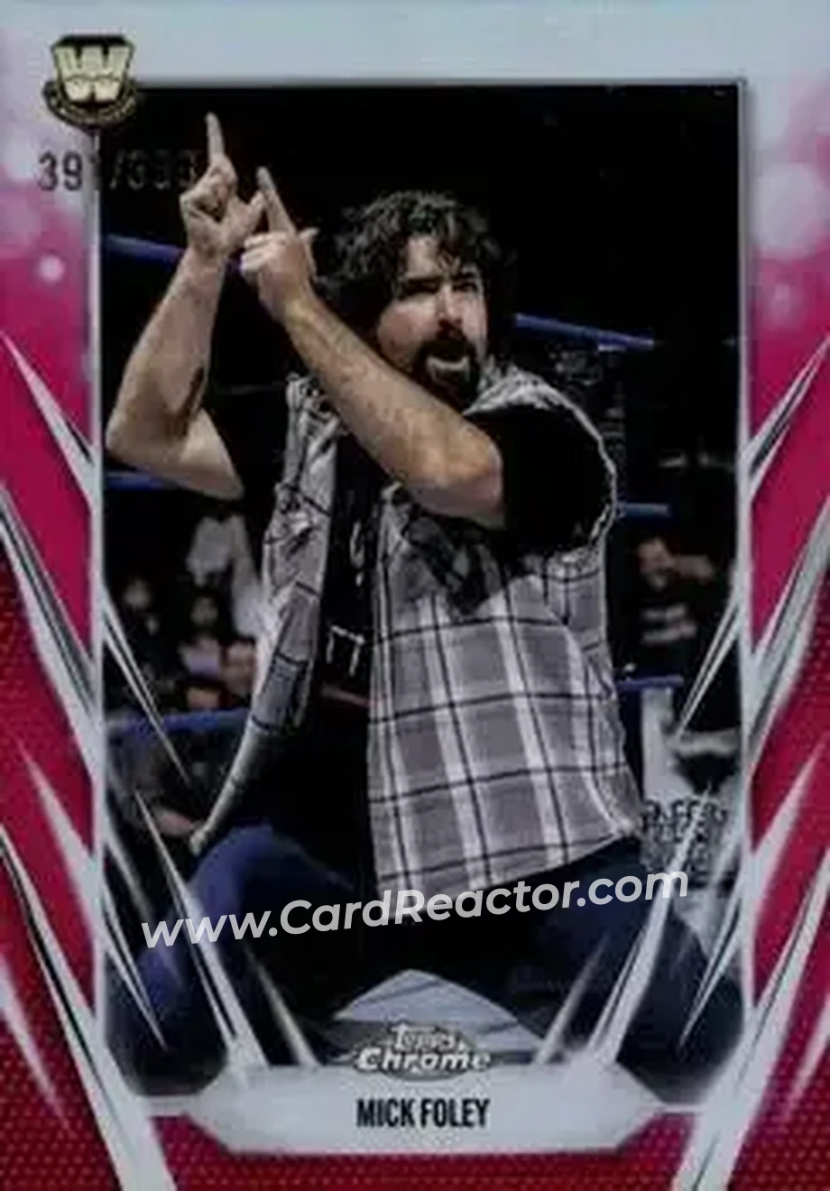 2026 Topps Chrome WWE - Magenta Refractor #135 - Mankind - Front
