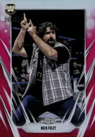 2026 Topps Chrome WWE - Magenta Refractor #135 - Mankind