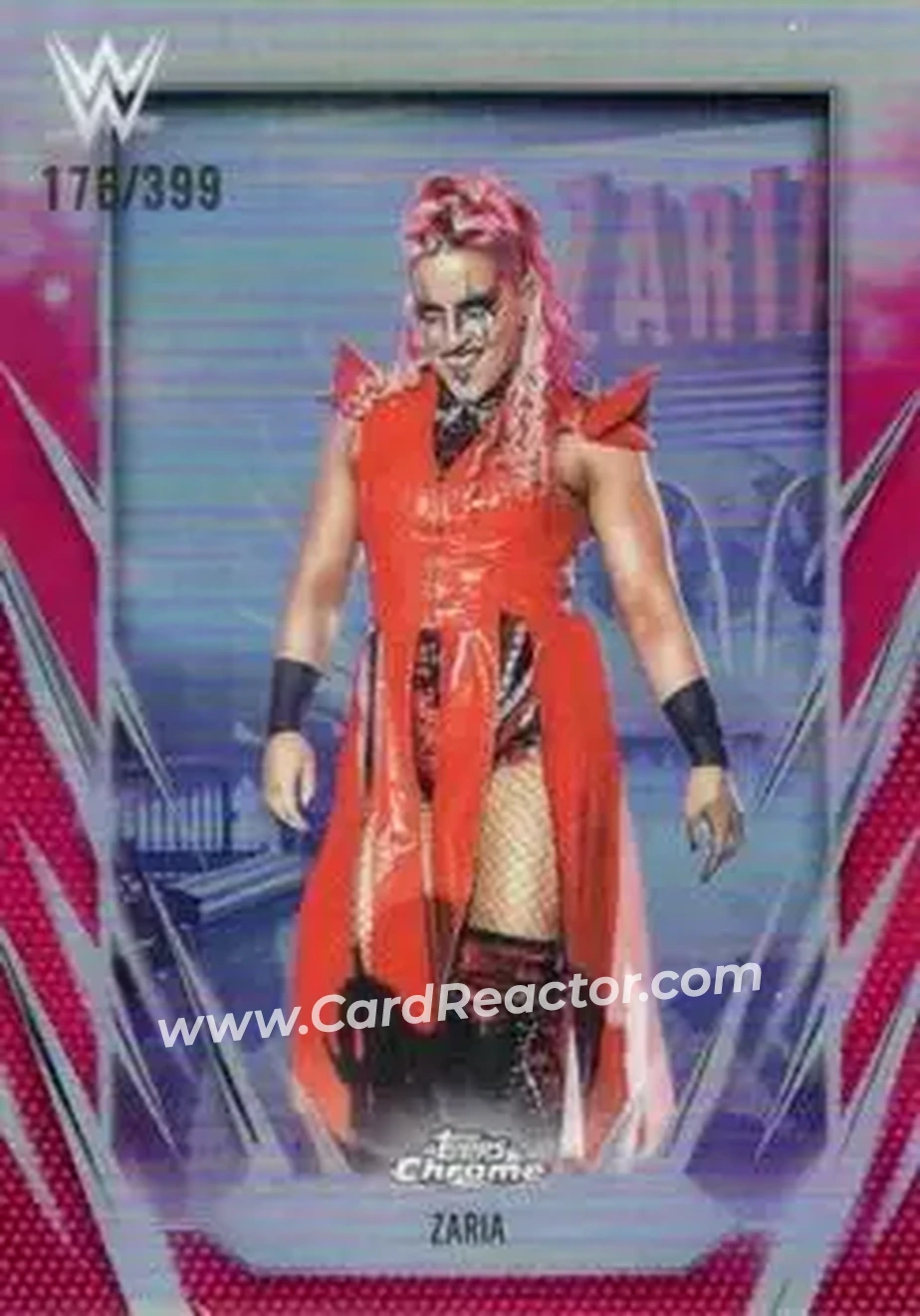 2026 Topps Chrome WWE - Magenta Refractor #158 - Zaria - Front