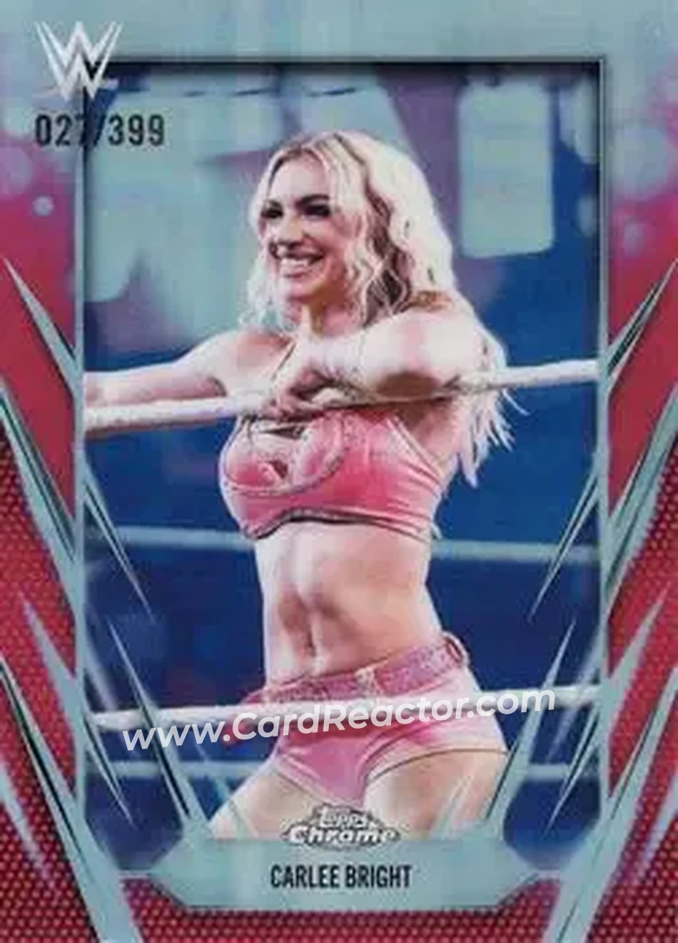 2026 Topps Chrome WWE - Magenta Refractor #159 - Carlee Bright - Front