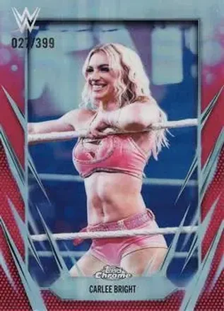 2026 Topps Chrome WWE - Magenta Refractor #159 - Carlee Bright