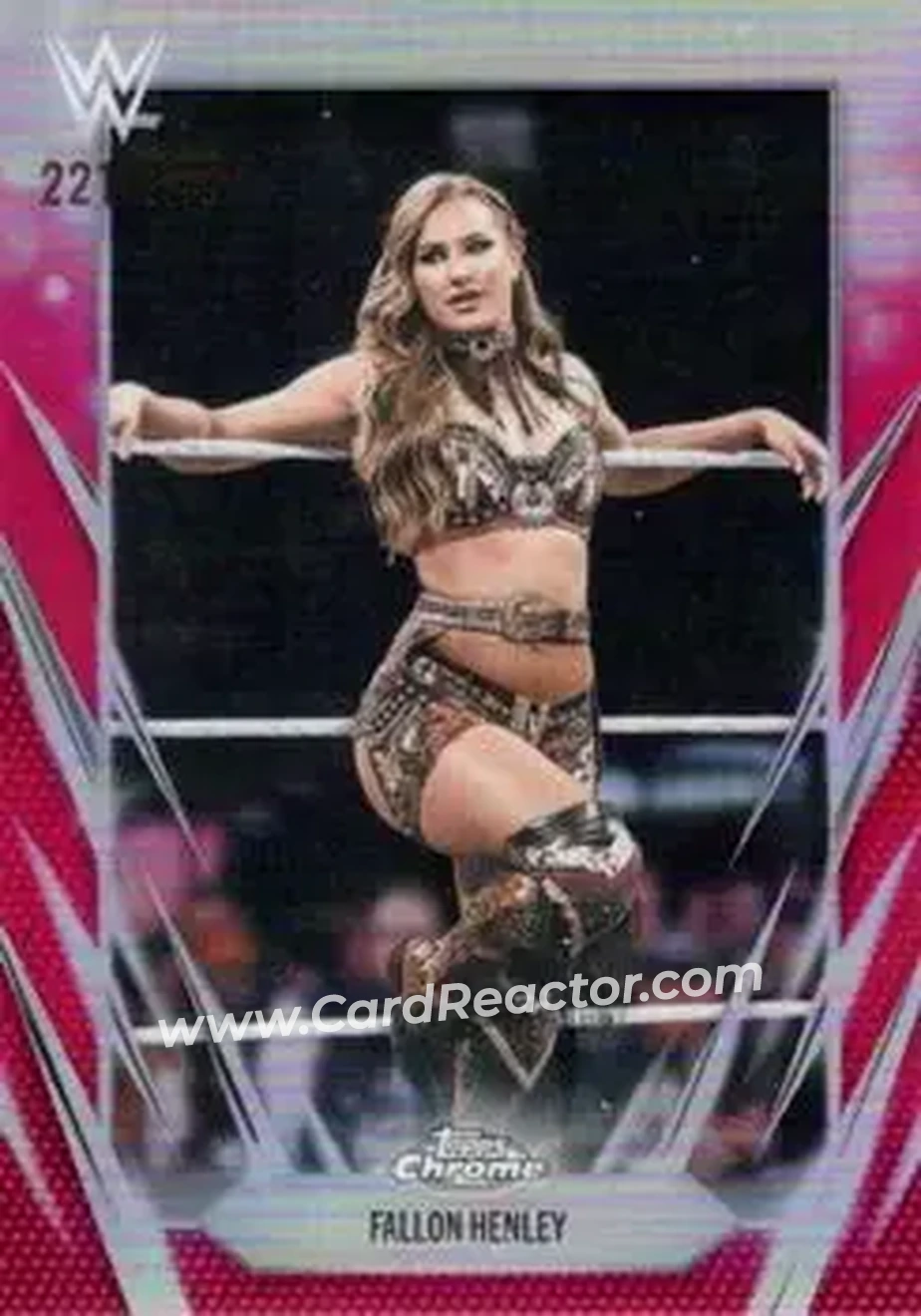 2026 Topps Chrome WWE - Magenta Refractor #165 - Fallon Henley - Front