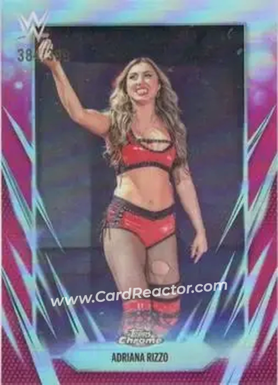 2026 Topps Chrome WWE - Magenta Refractor #167 - Adriana Rizzo - Front