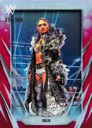2026 Topps Chrome WWE - Magenta Refractor #169 - Giulia