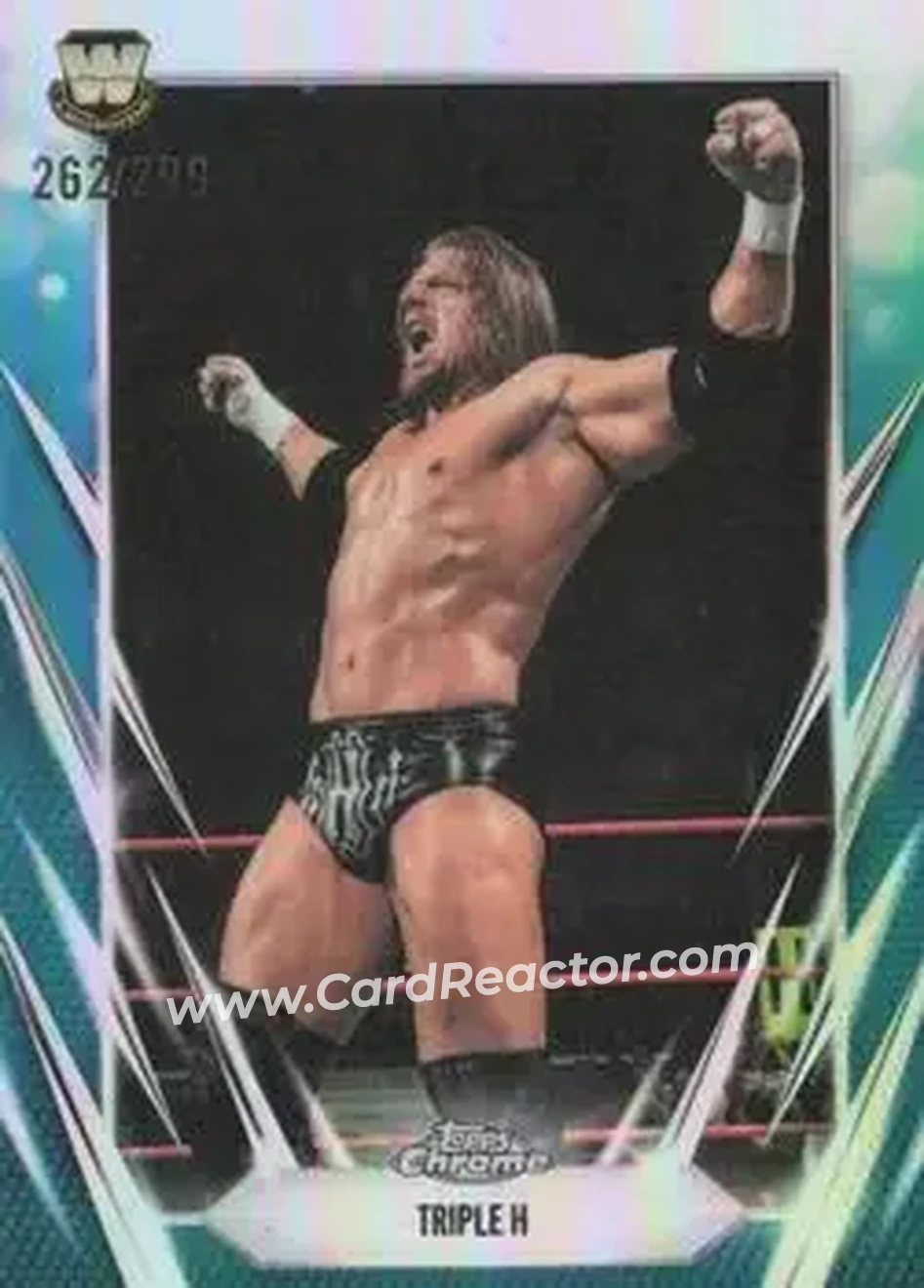 2026 Topps Chrome WWE - Teal Refractor #4 - Hunter Hearst Helmsley - Front