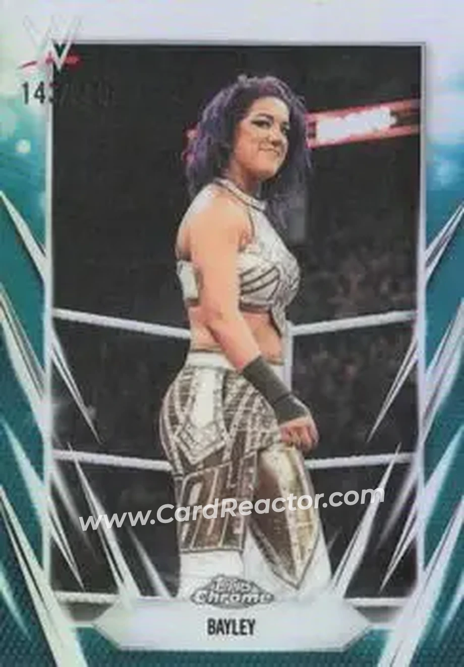 2026 Topps Chrome WWE - Teal Refractor #19 - Bayley - Front