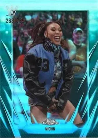 2026 Topps Chrome WWE - Teal Refractor #32 - Michin