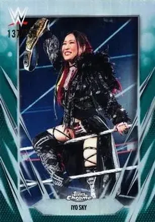 2026 Topps Chrome WWE - Teal Refractor #35 - Iyo Sky