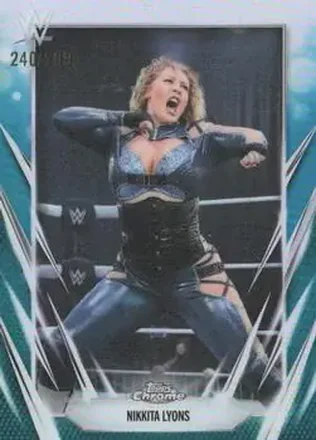 2026 Topps Chrome WWE - Teal Refractor #39 - Nikkita Lyons