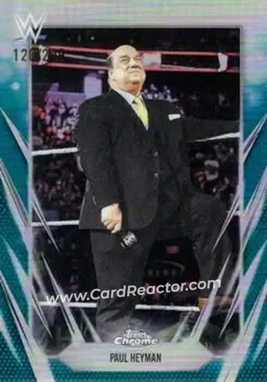 2026 Topps Chrome WWE - Teal Refractor #44 - Paul E. Dangerously - Front