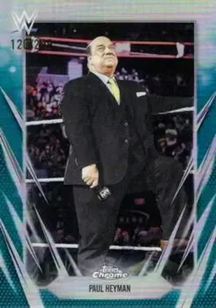 2026 Topps Chrome WWE - Teal Refractor #44 - Paul E. Dangerously